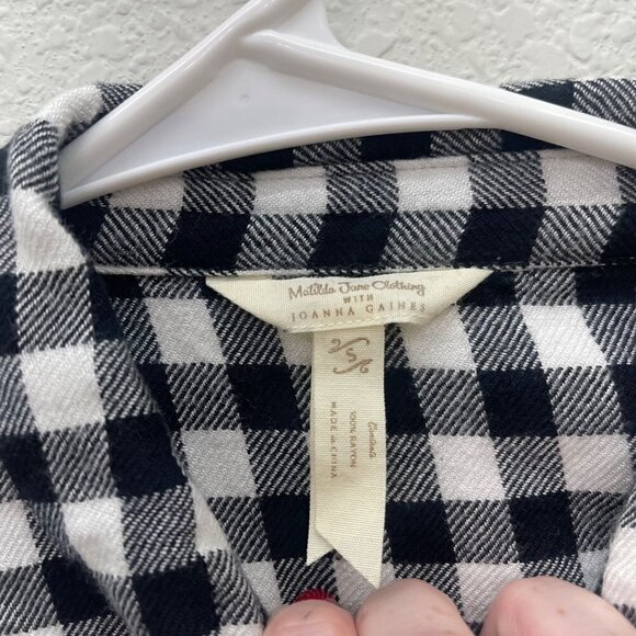 Matilda Jane Joanna Gaines Magnolia Dreams Plaid Popover Shirt Top Womens Small - Picture 2 of 7